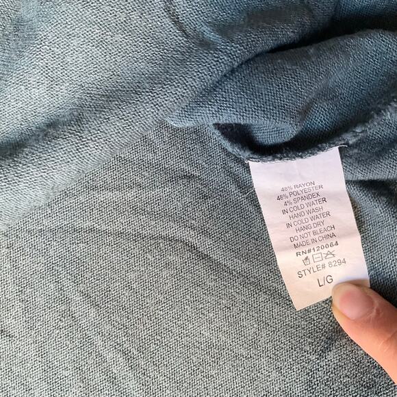 Mind Code Women’s Sleeveless Above Knee Length Dress Size L, Solid Green - Picture 6 of 7